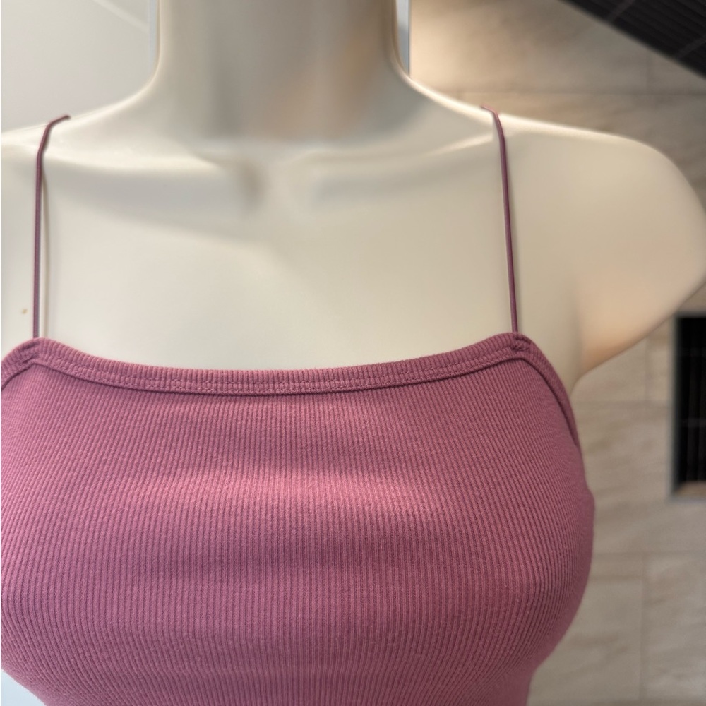 Wild Fable Dusty Rose Ribbed Top - Picture 2 of 5